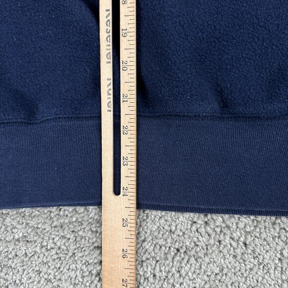 VTG Pepsi Sweatshirt Mens L Navy Blue Fleece Crewneck Spell Out Logo Pullover - Picture 8 of 10